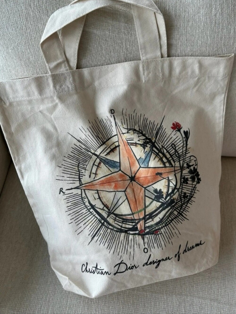 Dior "Around The World" Canvas Tote